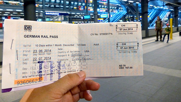 the germany rail pass duc 1