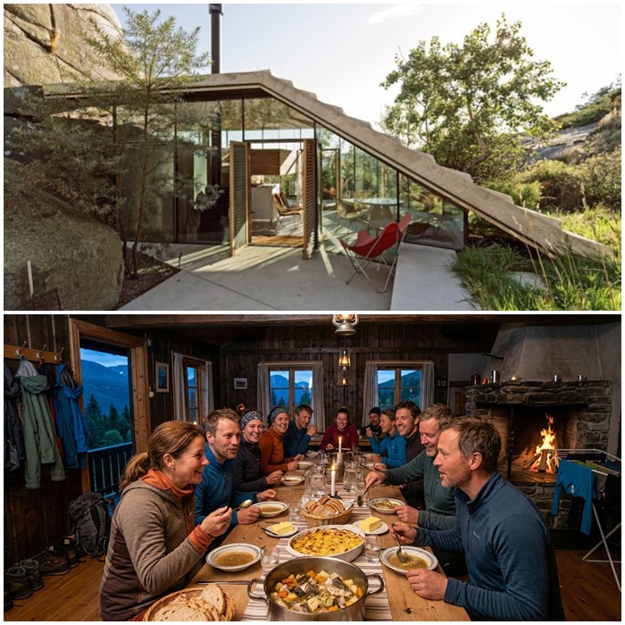 trai nghiem nghi duong trong cabin o na uy 1