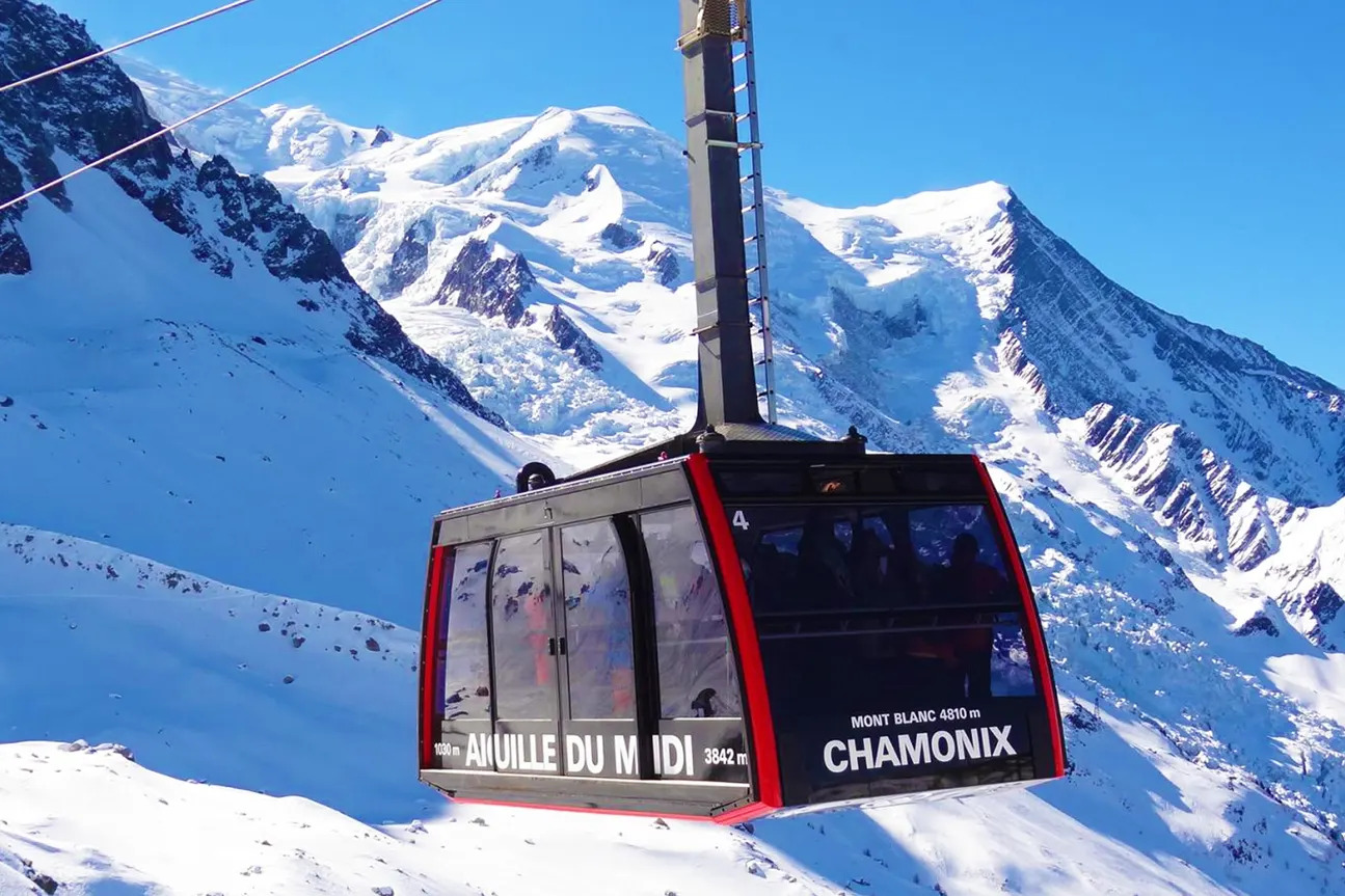 Cáp treo Đỉnh Mont Blanc