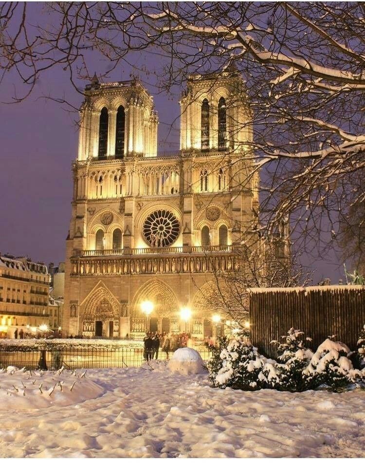 Nhà thờ Notre Dame mùa đông