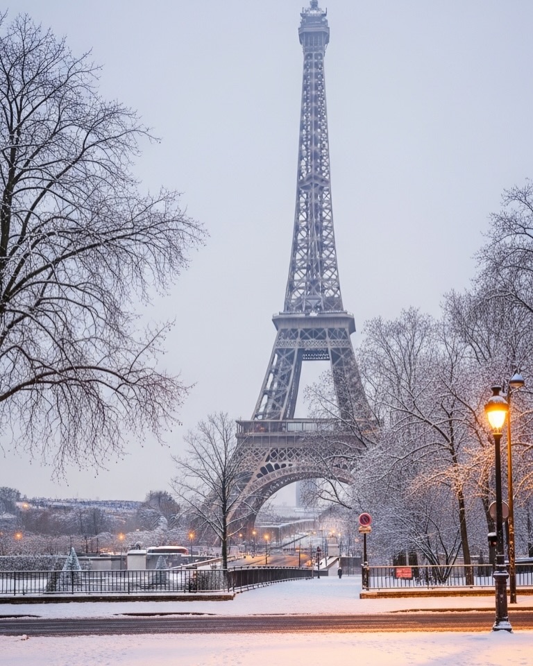 tháp eiffel mùa đông 7